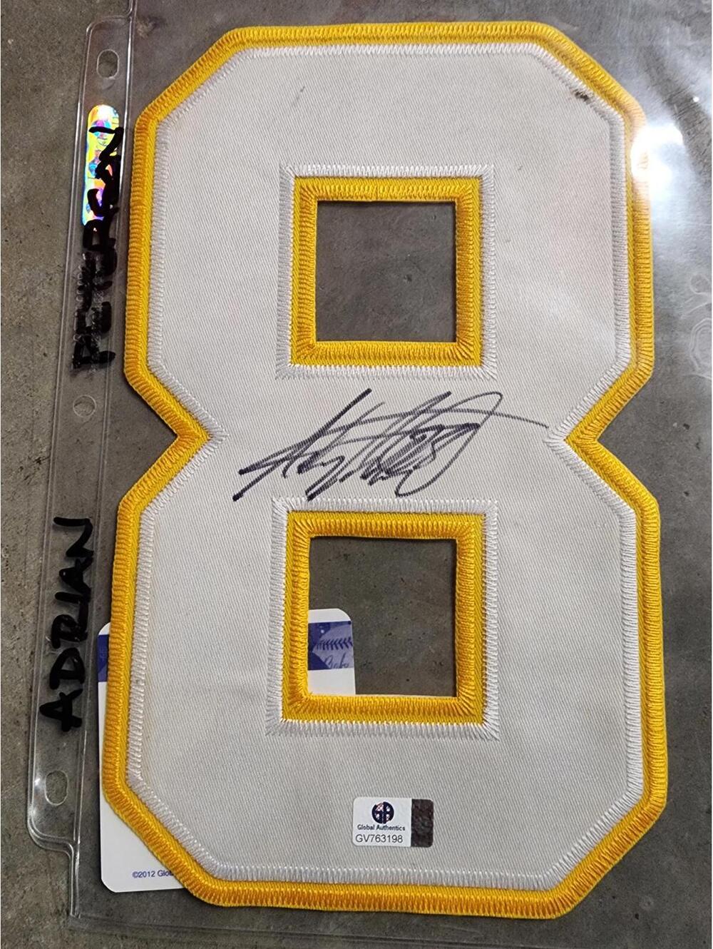 Autographed #8 Jersey Patch with Certificate of Authenticity
